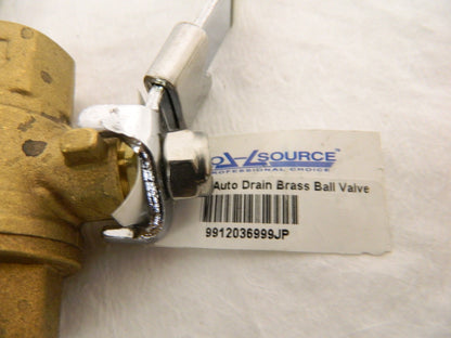Pro-Source 1/2" Pipe Full Port Brass Full Port Ball Valve Qty 3 9912036999J