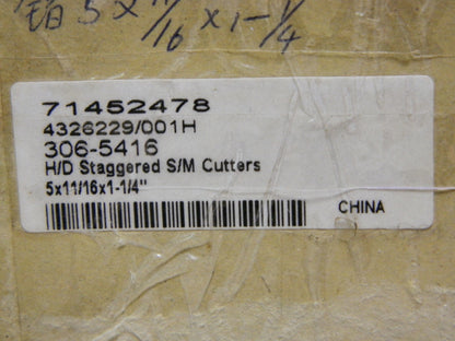 Precision 5" x 11/16" x 1-1/4" HS Staggered Tooth Side Milling Cu