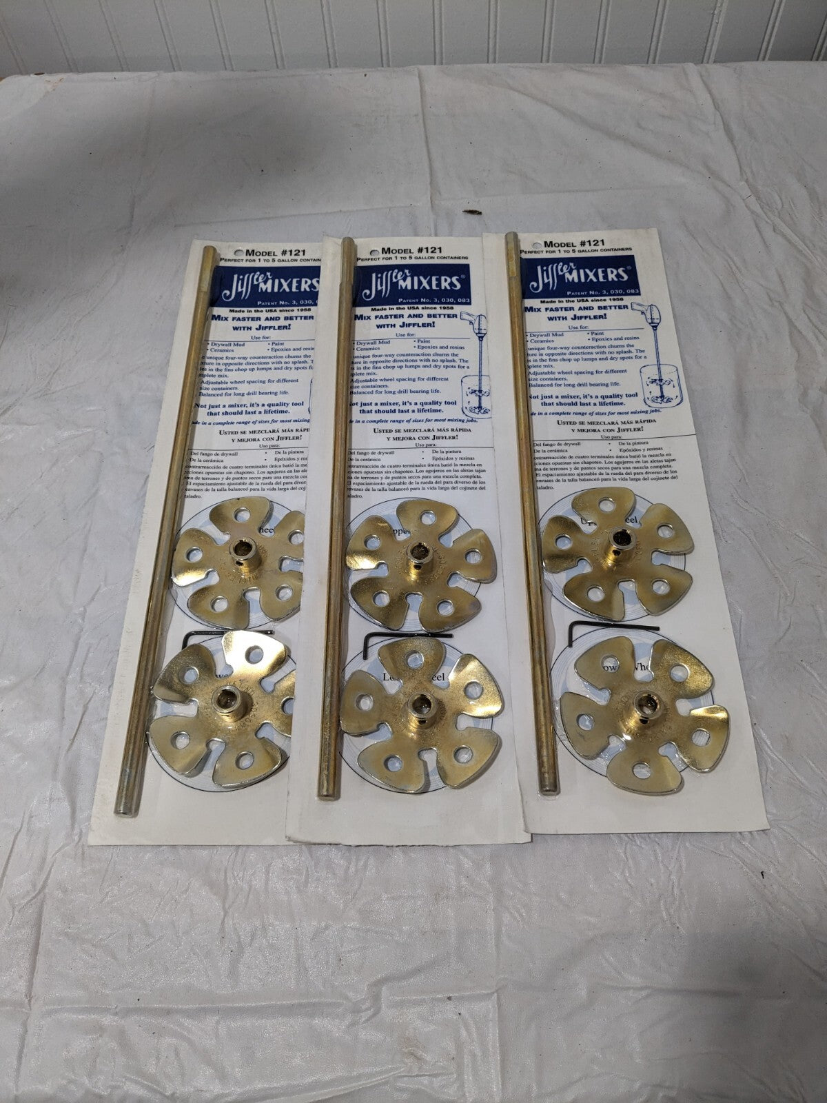 Jiffler Mixer 3-1/2" Qty 3 No. 121