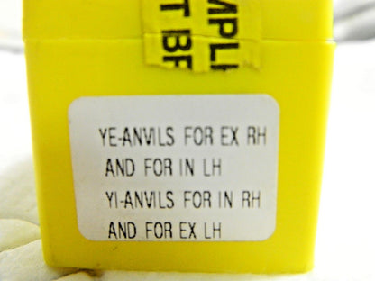 Kennametal YE &amp; YI Anvils External/Internal RH &amp; LH ABY4 K9 Qty 10 PCS 1