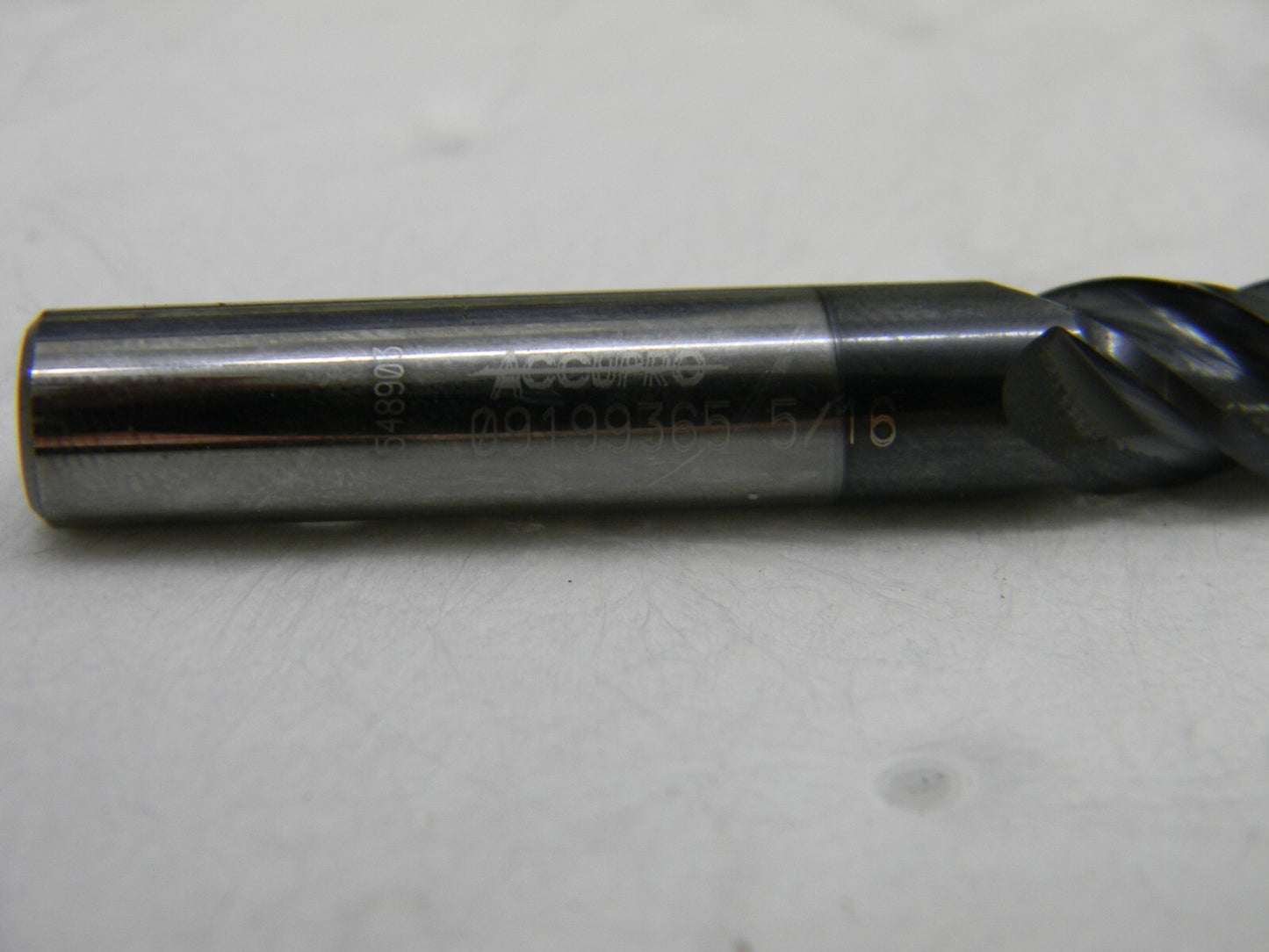 ACCUPRO 5/16 Diam, 1/2 LOC, 4 Flute Solid Carbide Ball End Mill QTY 2 12184795