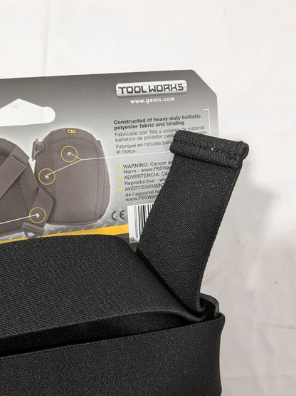 CLC 1 Pair Knee Pads: 2 Strap, Polyester Cap, Buckle Closure, Universa 342
