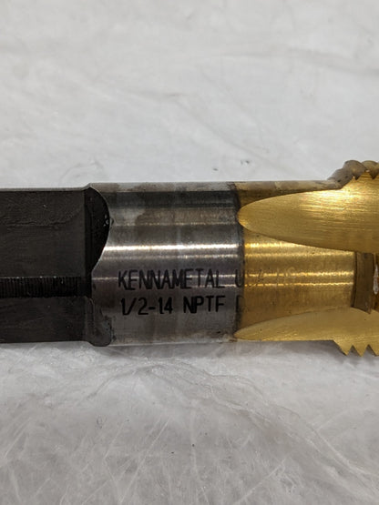KENNAMETAL Standard Pipe Tap: 1/2-14, NPTF, 4 Flutes 4130588
