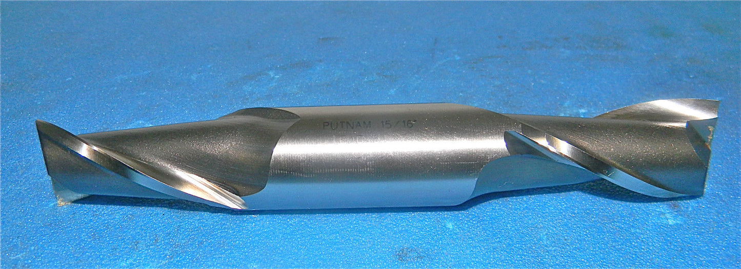 Putnam Tools Double End Mill 15/16" x 1" x 6-1/2" 2FL HSS B21 #94
