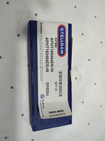 stellram qty 8 inserts apht160464er-46 sp6564