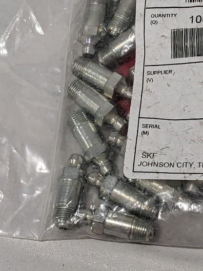Alemite 1/8 PTF Straight Fittings 1-1/4 OAL Qty 100 1607-B