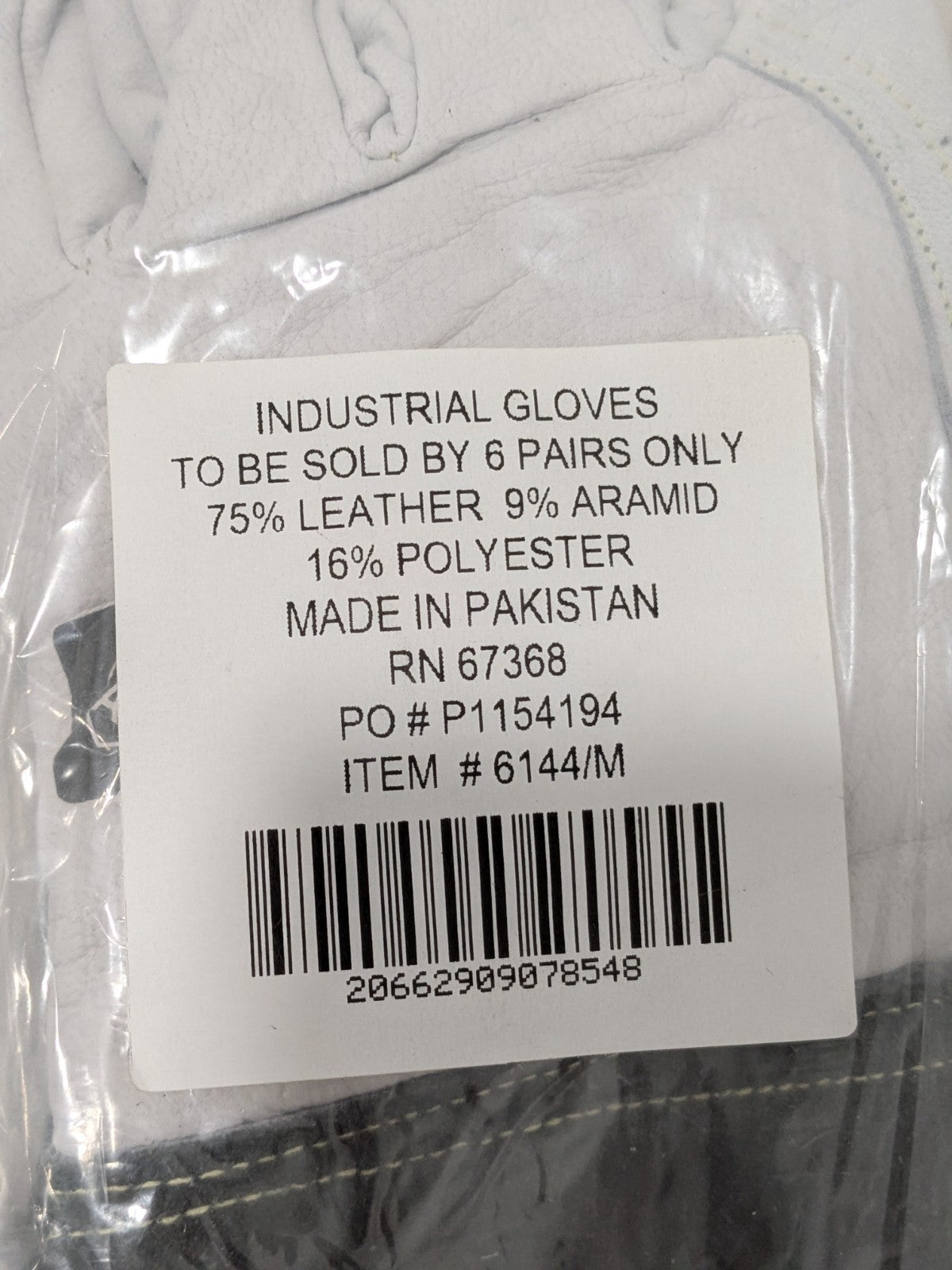 Ironcat Welding Gloves: Sz M, Leather & Synthetic Leather 6 Pairs 6144/M