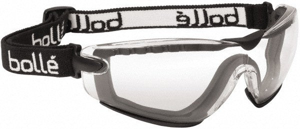(5) Bolle Safety Cobra, PLATINUM Clear Lense/Black Frame Safety Glasses 40091