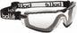 (5) Bolle Safety Cobra, PLATINUM Clear Lense/Black Frame Safety Glasses 40091