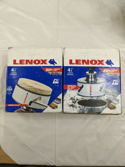 LENOX Hole Saw: 4-1/8" Saw Dia, 1-1/2" Cut Depth Qty 2 3006666L