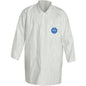 Dupont Lab Coat: 1.20 oz Material, Size 2XL, Tyvek Box of 30 TY212SWH2X00300