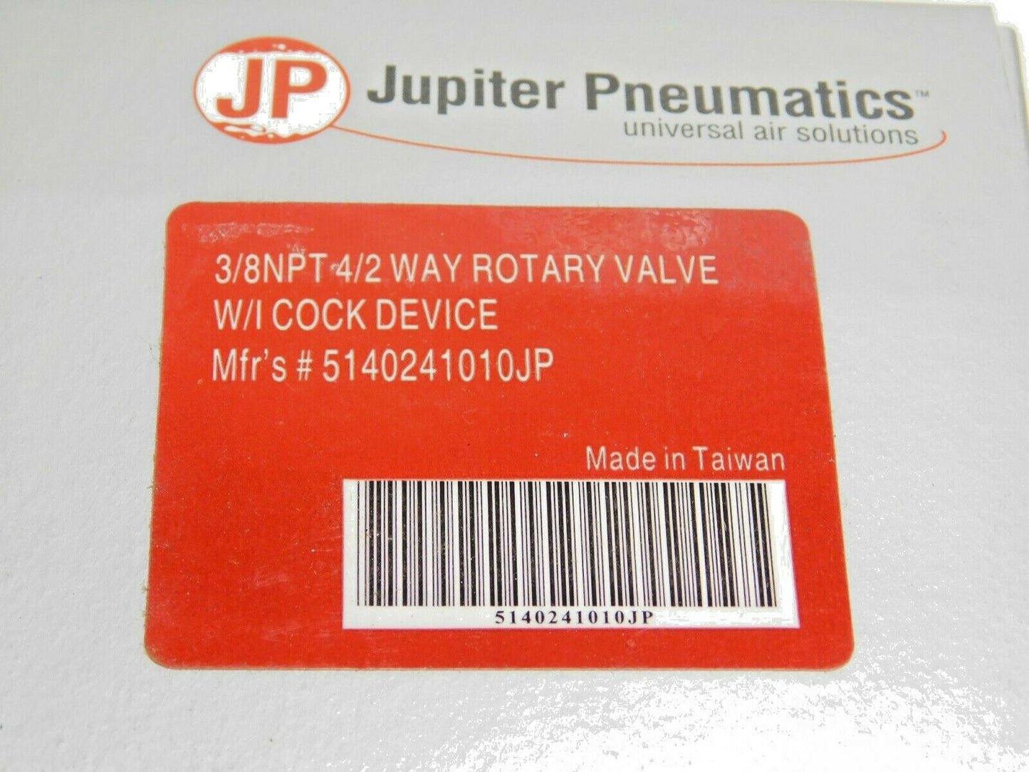 Jupiter Pneumatics 3/8" NPT Manual Mechanical Valve 4/2 Way 5140241010JP