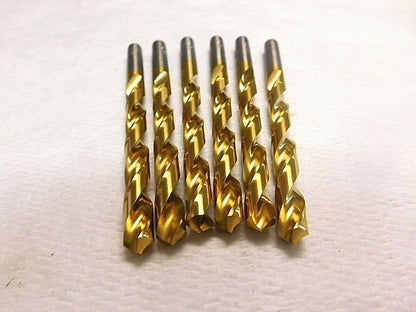 Hertel Spiral Jobber Drill 21/64" 118º RH HSS TiN Coated QTY 6  71171219