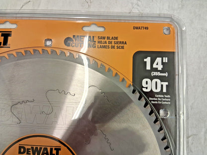 Dewalt Circular Saw Blade 14" Dia 90 Teeth .07 in Cut Wd 1" Arbor Size DWA7749