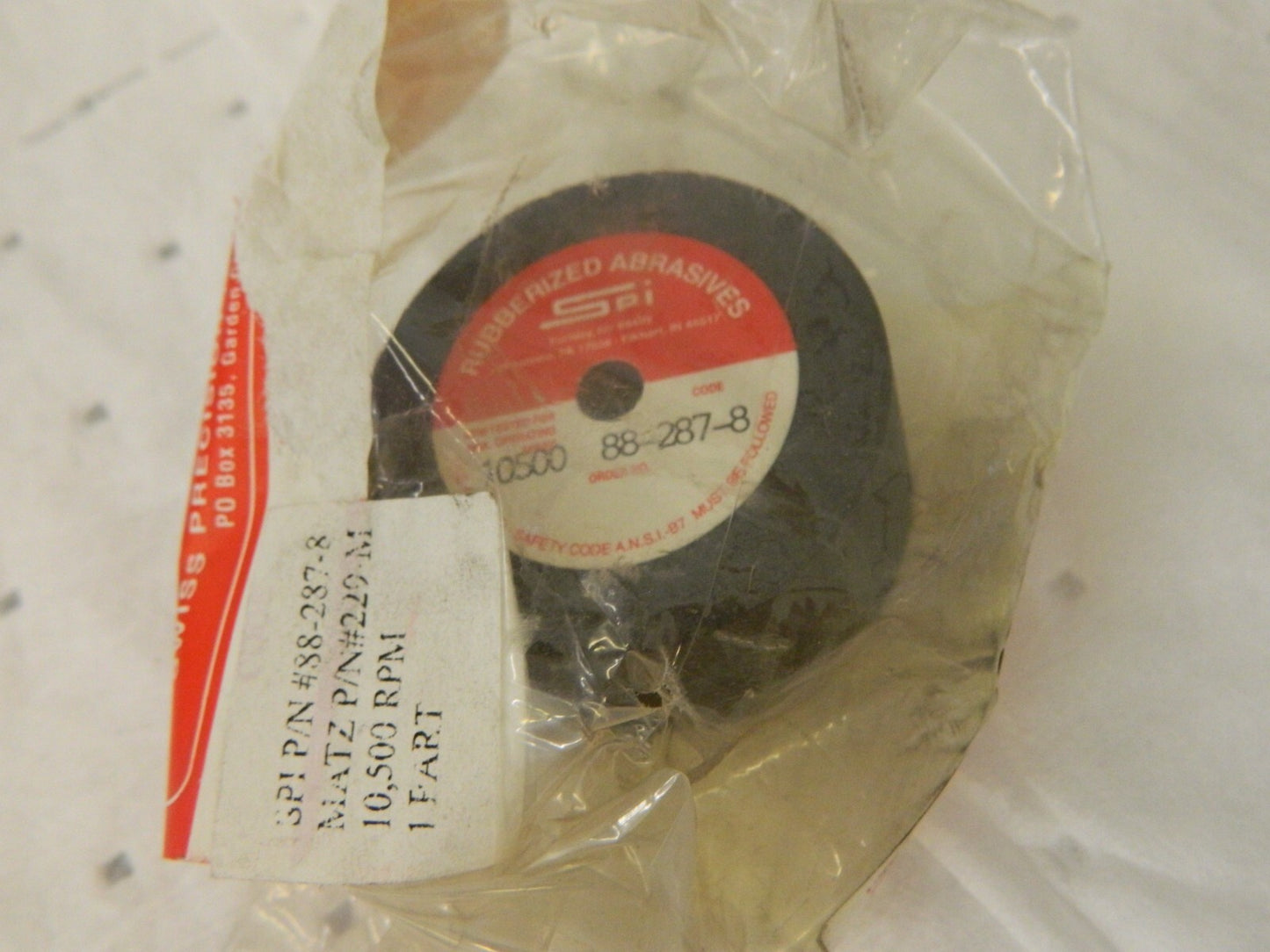 SPI qty 2 2" Diam x 1/4" Hole x 1" Thick 80 Grit Surface Grinding Wheel 73149395