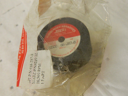 SPI qty 2 2" Diam x 1/4" Hole x 1" Thick 80 Grit Surface Grinding Wheel 73149395