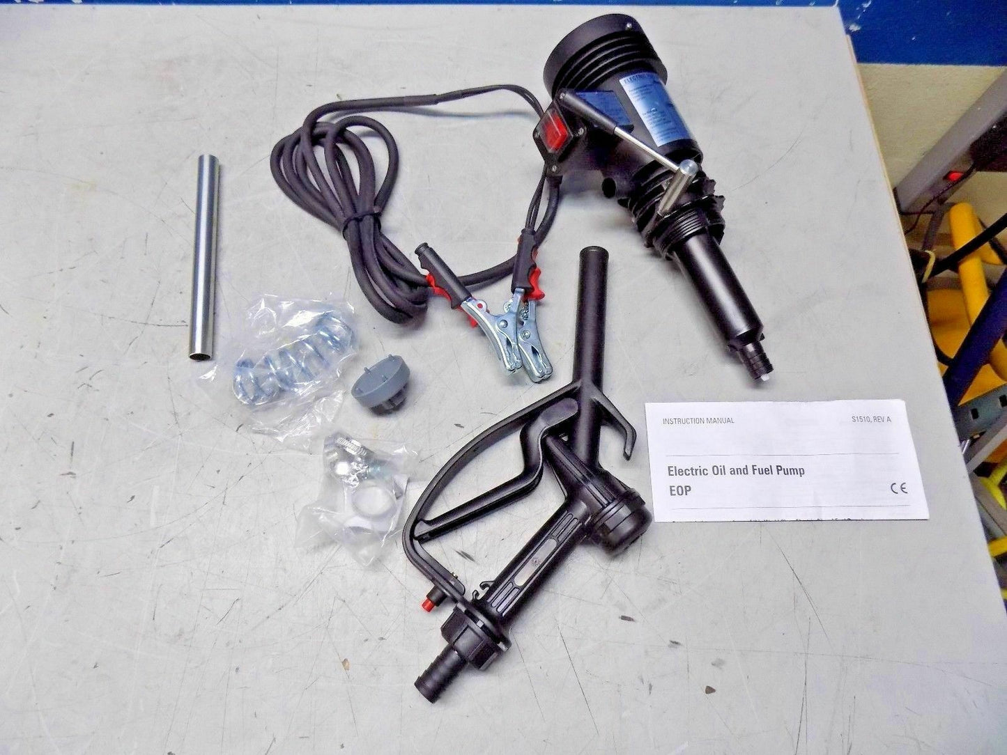 Pro-Lube Electric Fuel / Oil Transfer Pump 9.25 GPM 9 Ft x 3/4 In Hose EOP/DC/12