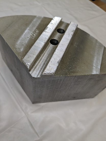 Abbott Soft Lathe Chuck Jaw: Serrated 10 OAW, 4 OAH Qty 2 Jaws KTT10P1