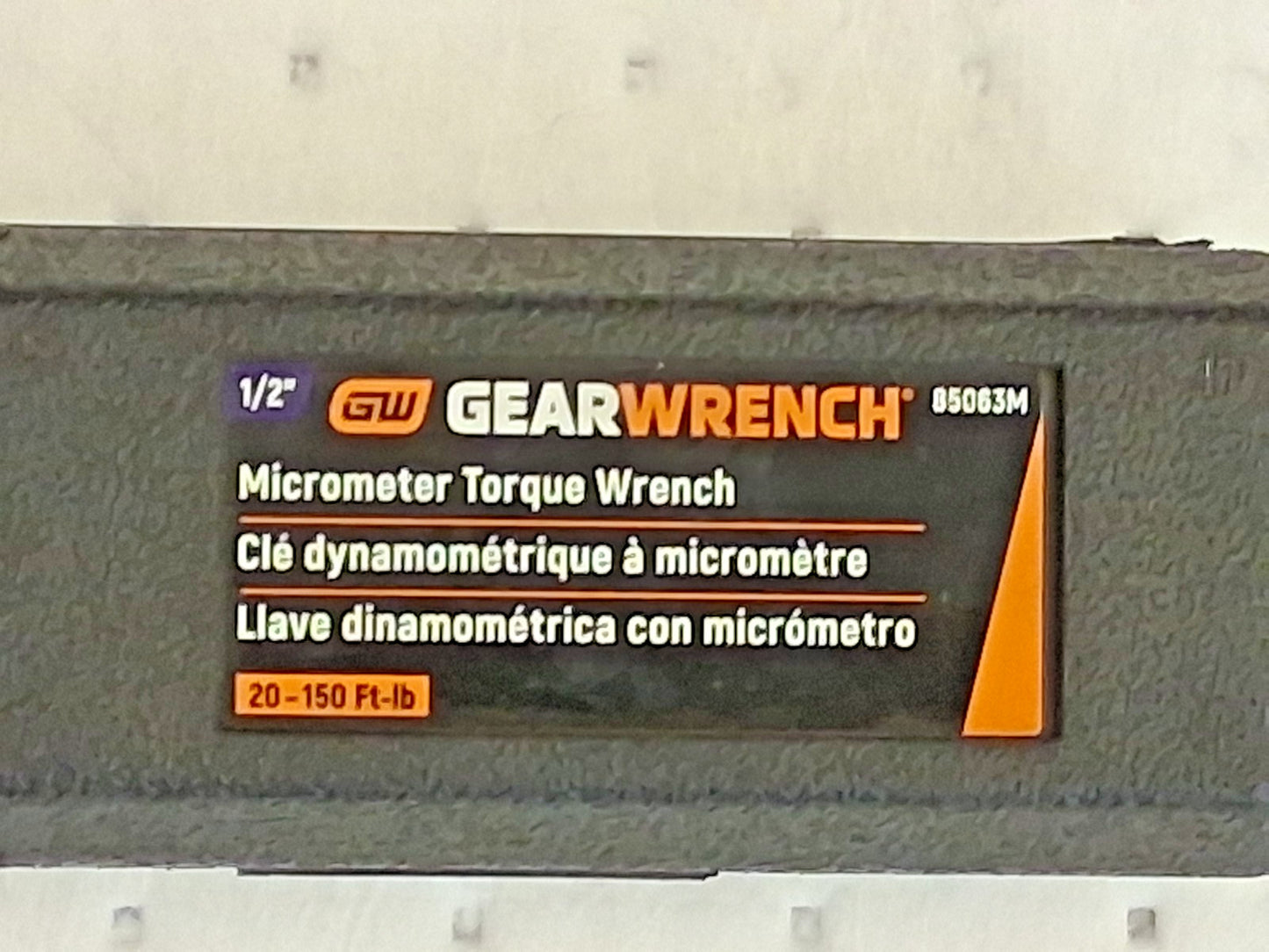 GEARWRENCH Torque Wrench 1/2 in Drive Square Drive 150ft-lb Max 85063M