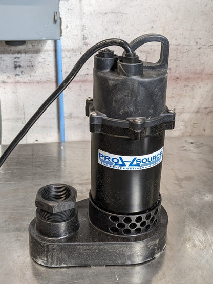 Pro Source Manual Sump Pump 1-1/2" Outlet 1/4 HP 115v 4.5 Amp
