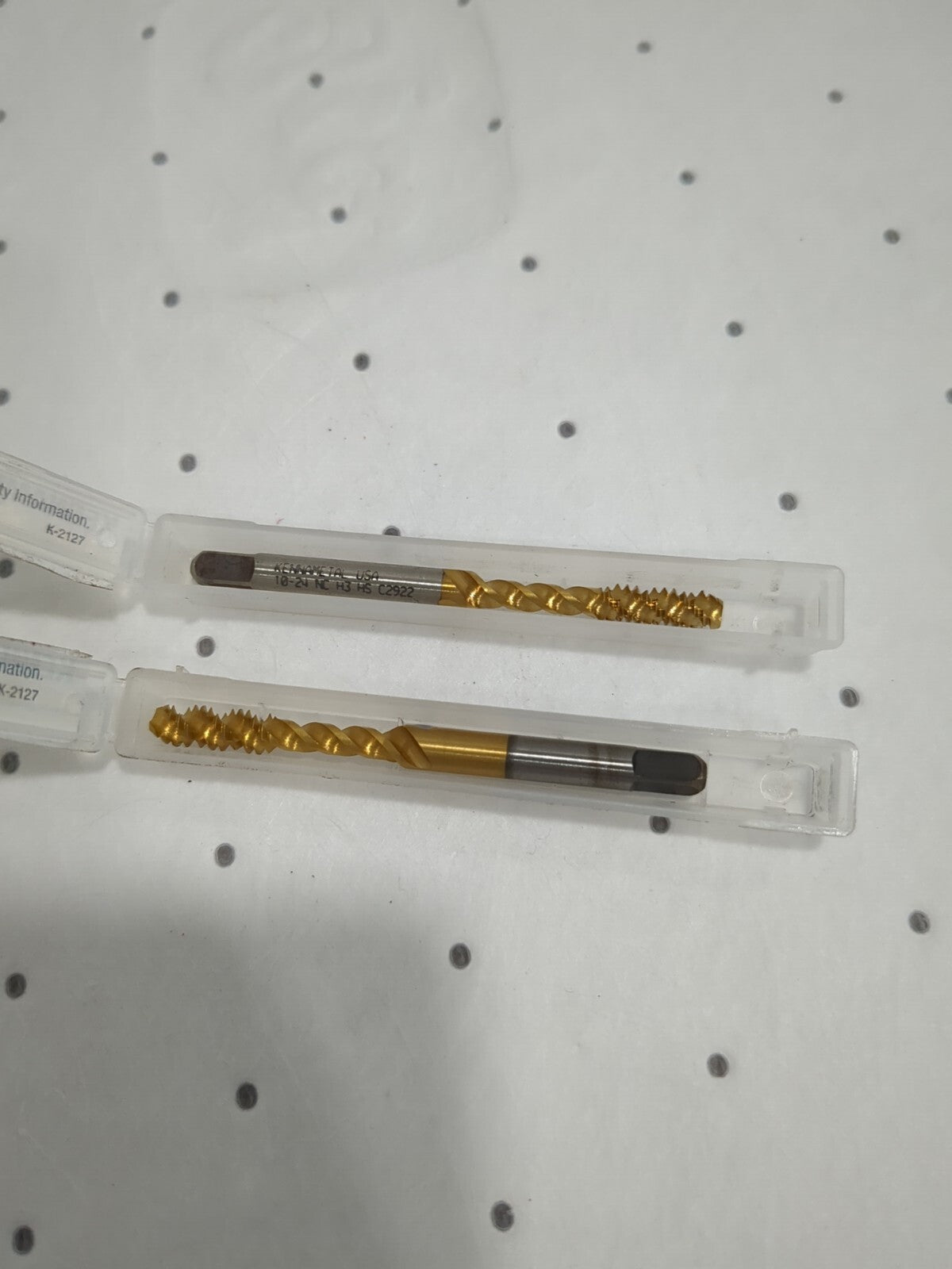 KENNAMETAL Spiral Flute Taps 2pk: #10-24 UNC, 3 Fl HSS 4130411