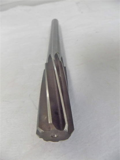 Yankee Chucking Reamer 29/32" x 10" 8FL HSS LH Straight Shank 435L-0.9062