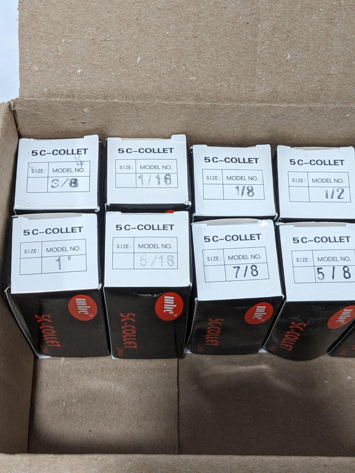MHC 18 Piece, 1/16 to 1-1/8″ Capacity, 5C Round Collet Set 09632357