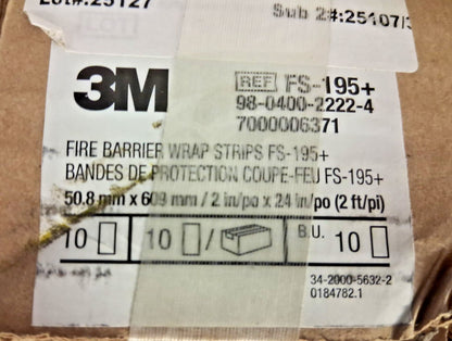 3M Fire Barrier Wrap Strips 2" x 24" FS-195+