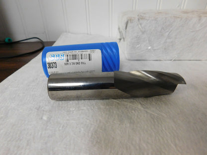 SGS 7/8" 1-1/2" LOC 7/8" Shank D  4" OAL 2 Fl  Carb Square End Mill 30373