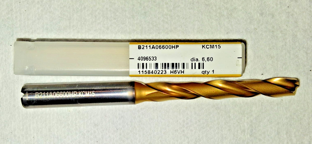 Kennametal Jobber Length Drill Bit 6.60mmDia 135 deg Carbide 76279025
