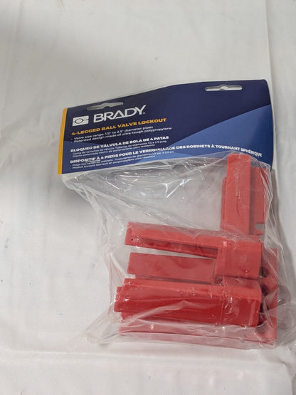 Brady Ball Valve Lockout: 1/2-2-1/2" Polypropylene Qty 2 45341