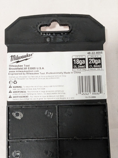 Milwaukee Tool Tinner's Snips: 11" OAL, 3" LOC, Steel Blades 48-22-4005