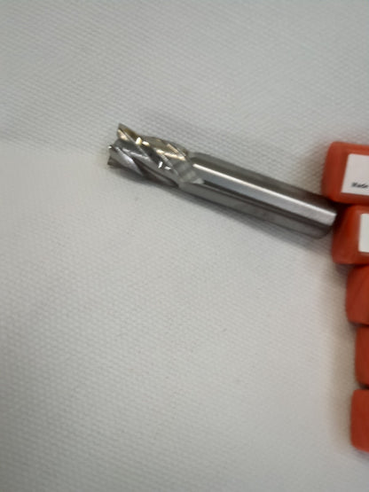 HERTEL Square End Mill: 3/8" Dia, 5/8" LOC, 4 Fl carbide 6pk 750042