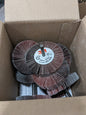 Mounted Flap Wheel 10ct: 1/2" Face Width, 80 Grit, Aluminum Oxide 51144146444