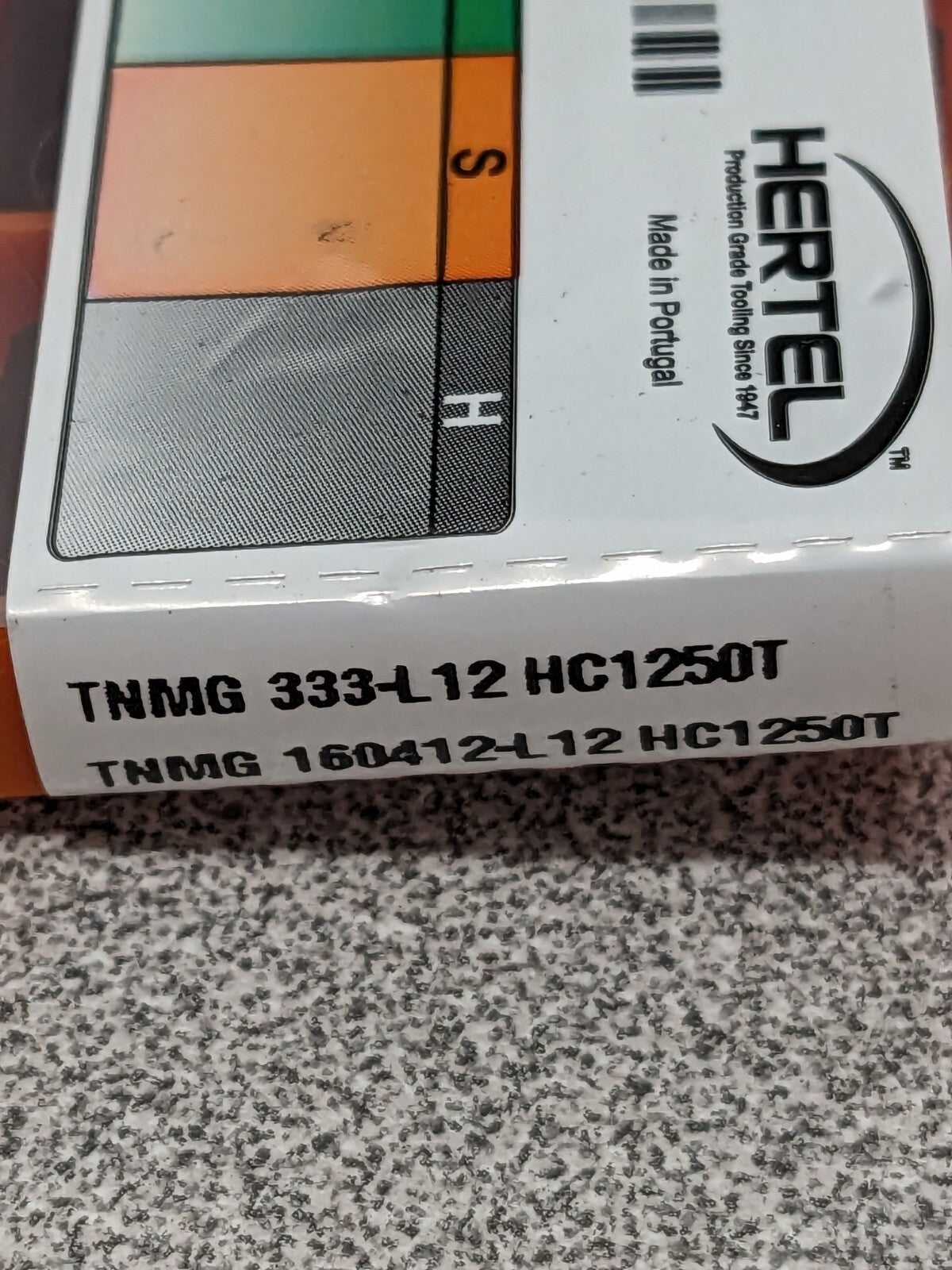 HERTEL Turning Insert: TNMG 333L12 HC1250T, Solid Carbide Qty 10 42801837