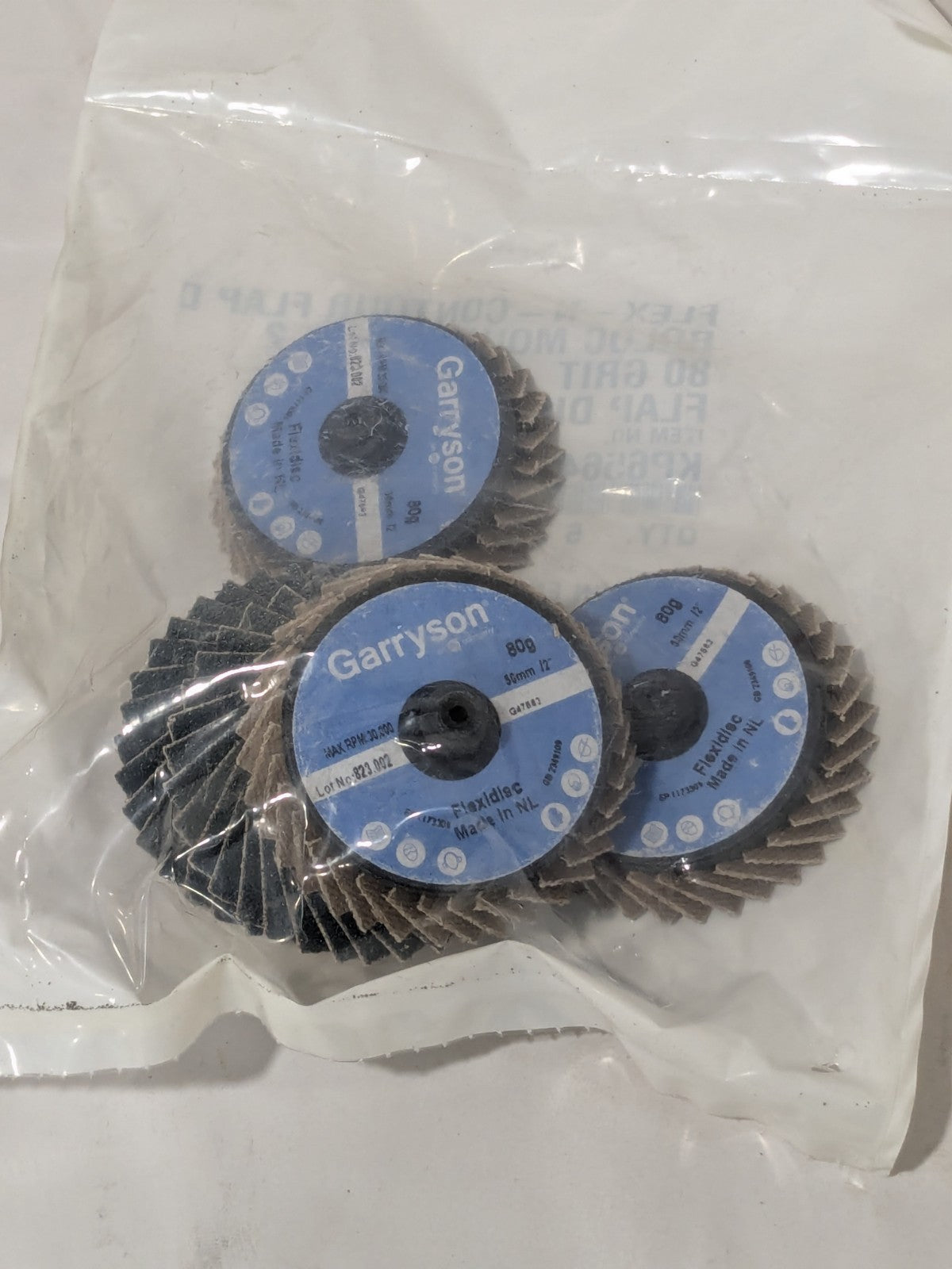 Garryson Flap Disc: 2" Dia, Zirconia Alumina, Flexible Qty 10 KP65641