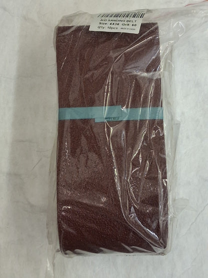Tru-Maxx Abrasive Belts QTY10 4" Wide 36" OAL 60 Grit 7274