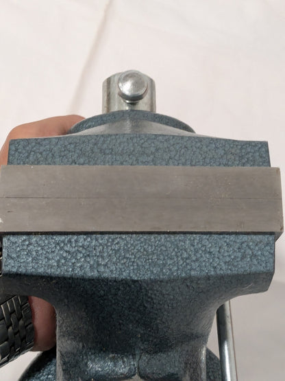 WILTON Bench Vise: 4" Jaw Width, 2" Throat Depth Clamp-On Base, Swivel 63247