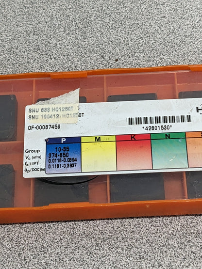HERTEL Turning Insert: SNU633 HC1250T, Solid Carbide Qty 10 42801530