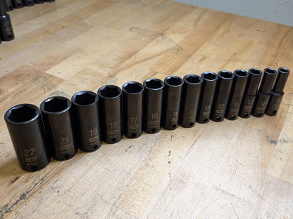 Gearwrench 183-Piece Master Impact Socket Set 6-Point SAE/Metric Standard/Deep
