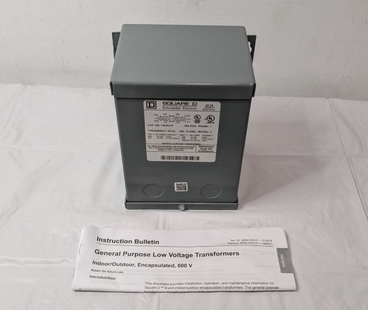Square D General Purpose Transformer 1 Phase 120/240V 750SV1F