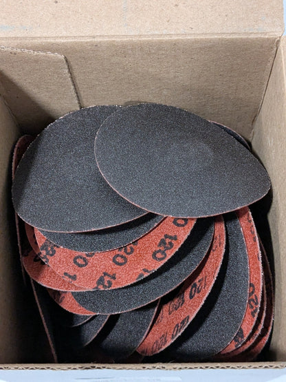 (50) Norton Quick-Change Disc: Type P, 3" Dia, 120G, Aluminum Oxide 69957399792