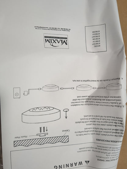 CounterMax 3-light disc Kit white 87883WT
