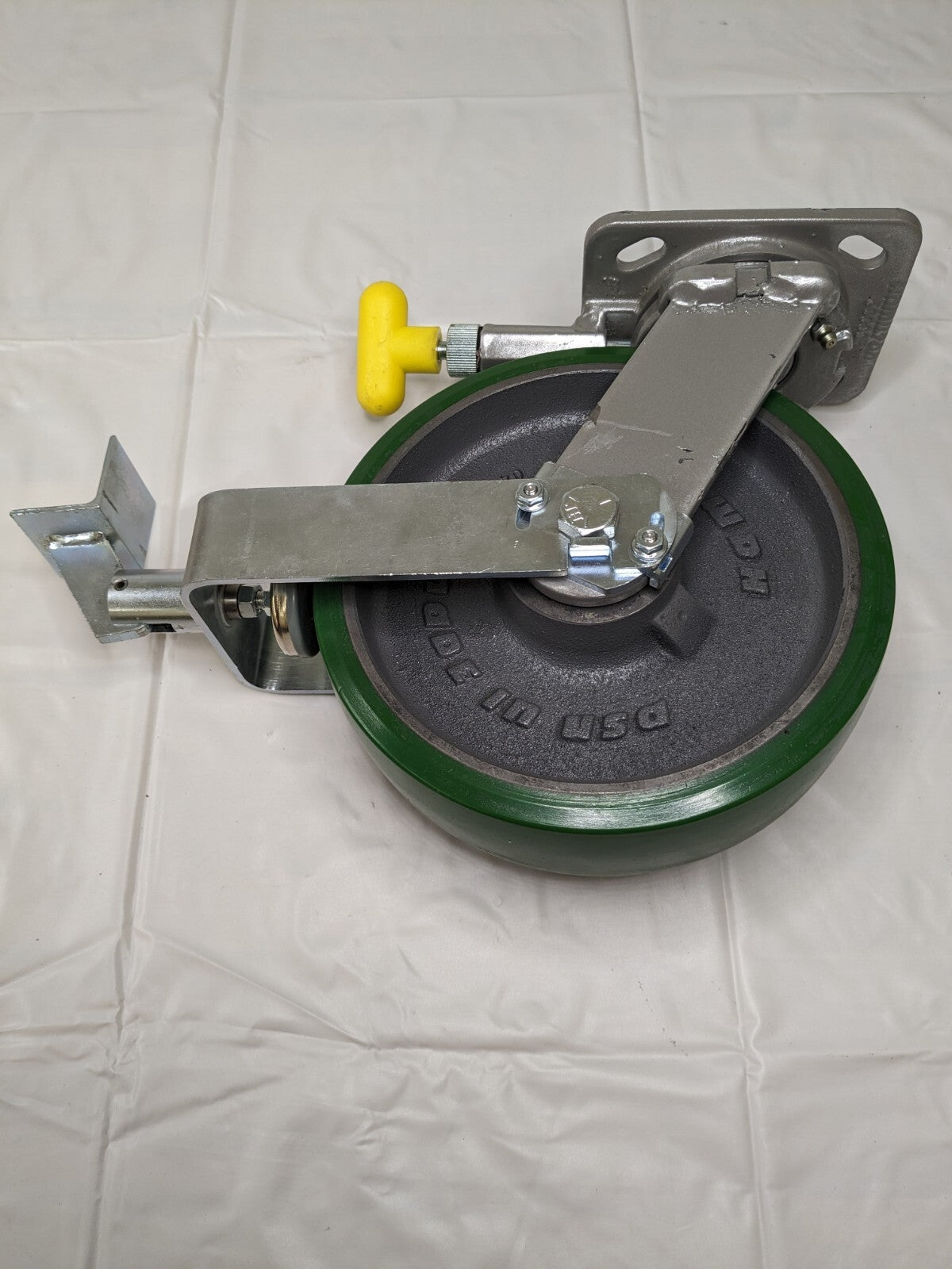 HAMILTON  Swivel Top Plate Caster 8" Diam, 2" Width 1,500 lb Cap S-WH-8DB-4SLZB