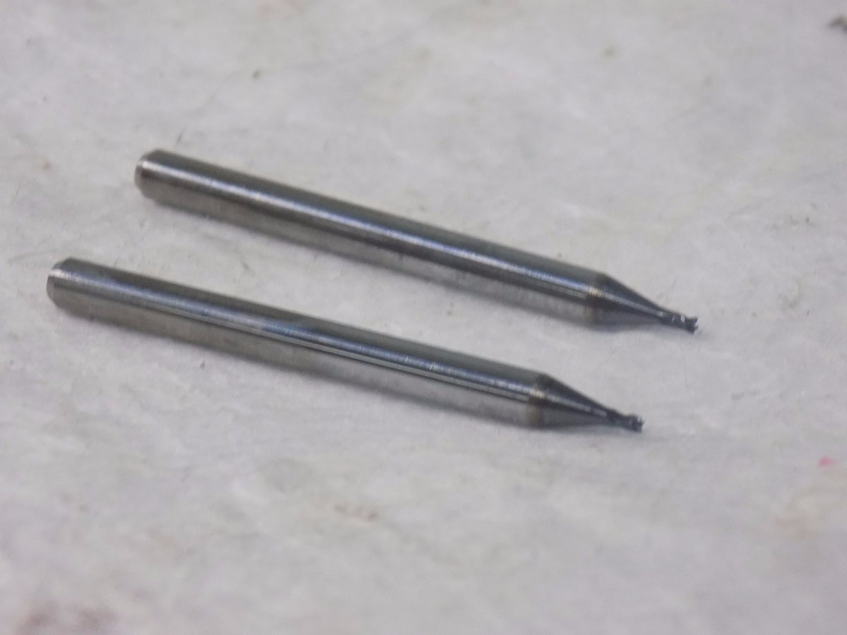 Accupro Solid Carbide Square End Mill 0.04" Diam 0.06" LOC 4FL Qty. 6