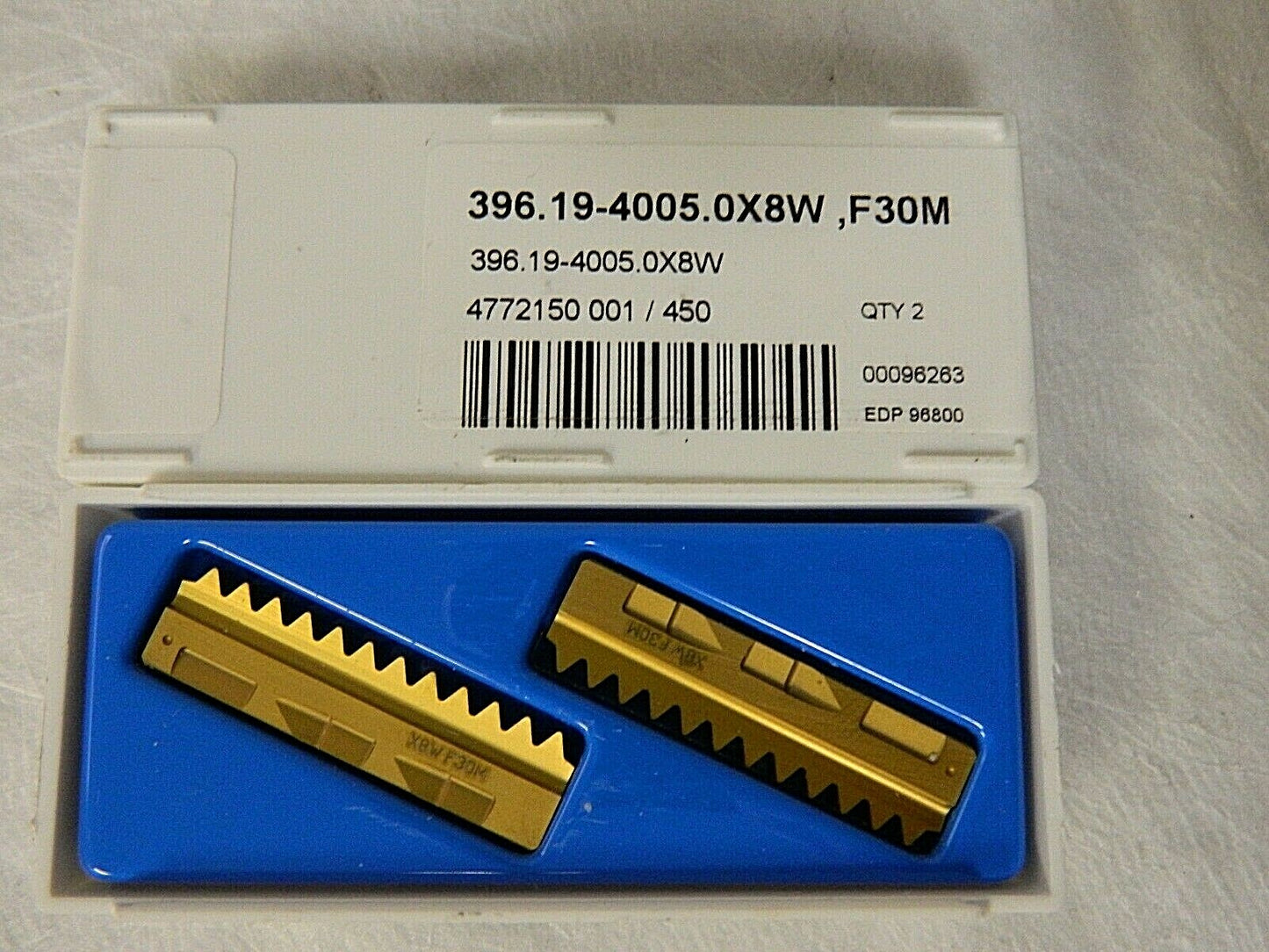 Seco 8 TPI Intern/Extern Thread Whitworth Standard Thread Mill Insert QTY 2 9680