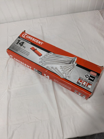 Crescent 14-Piece 12-Point Combination Wrench Set, SAE CCWS4