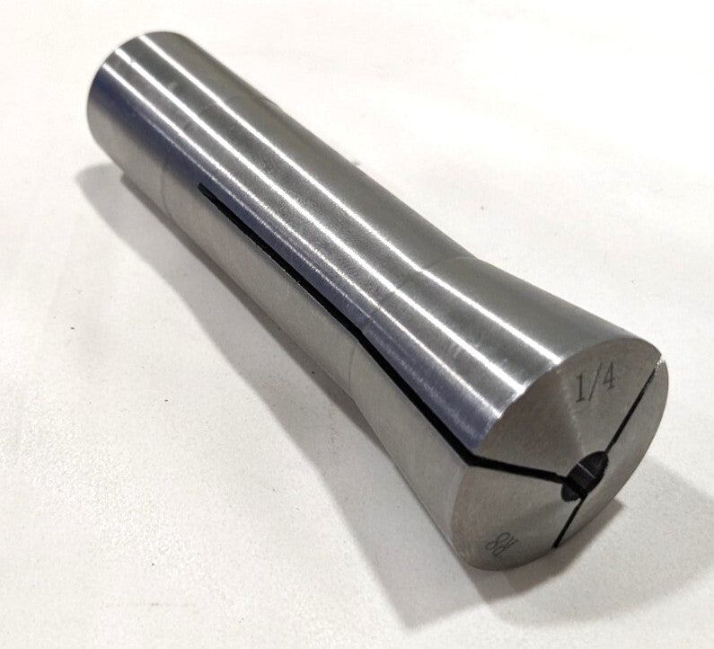 R8 Round Collet  1/4" Bore  7/16-20 Drawbar Thread  Steel  231-4716