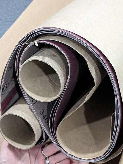 LOT of 3 3M Cloth Belts 340D SINGLEFLEX FILM-LOK P120 52" x 75"  7010326394
