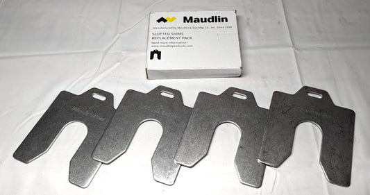 MAUDLIN PRODUCTS  Slotted Shim 304SS C 4 x 4 x 0.100"  QTY 4  MSC100